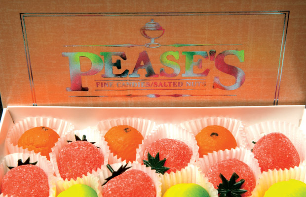 With more than 100 years of candy-making experience, the folks at Pease’s Fine Candies & Salted Nuts in Springfield know how to satisfy even the most refined sweet tooth. With more than 100 years of candy-making experience, the folks at Pease’s Fine Candies & Salted Nuts in Springfield know how to satisfy even the most refined sweet tooth.