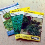 Vegetable seed packets for planting your garden