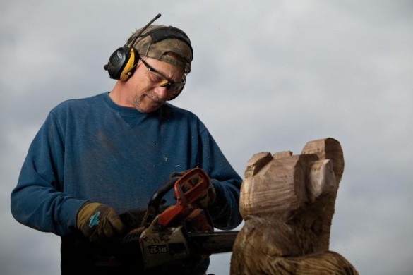 Brian Willis, Wood Carving, chainsaw, Granite City