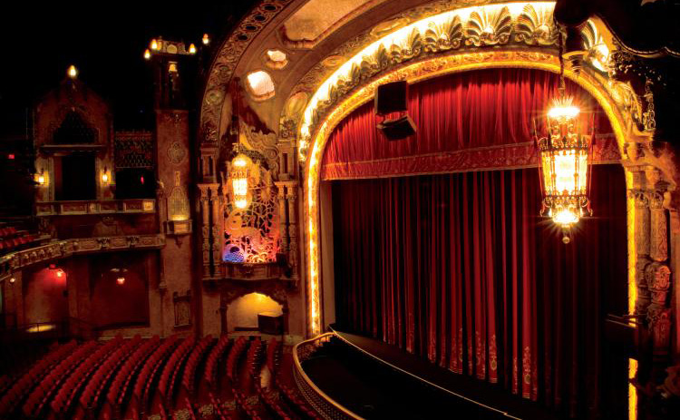 The Coronado Theater in Rockford, Illinois, was originally built in 1928 and fully restored in 2001.
