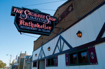 Der Rathskeller (in German Rathskeller means - the cellar of a town hall, often used as a beer hall or restaurant).