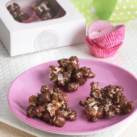 rocky road popcorn clusters recipe