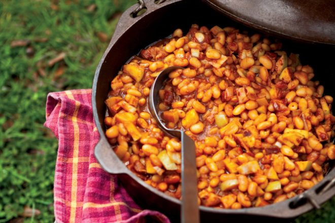 Maple Apple Baked Beans