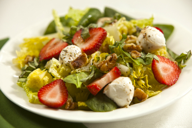Strawberry Mozzarella Walnut Salad