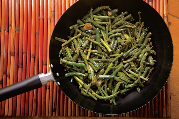 Sesame Green Beans and Asparagus