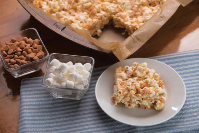 Popcorn Butterscotch Bars
