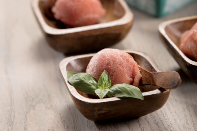 Watermelon Basil Ice