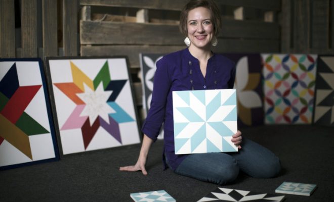 Barn Quilt Block Art for Those Without Barns