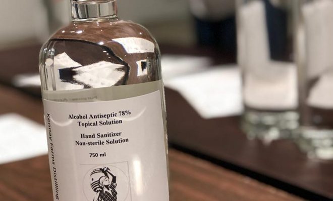 Illinois distillery produces hand sanitizer during pandemic