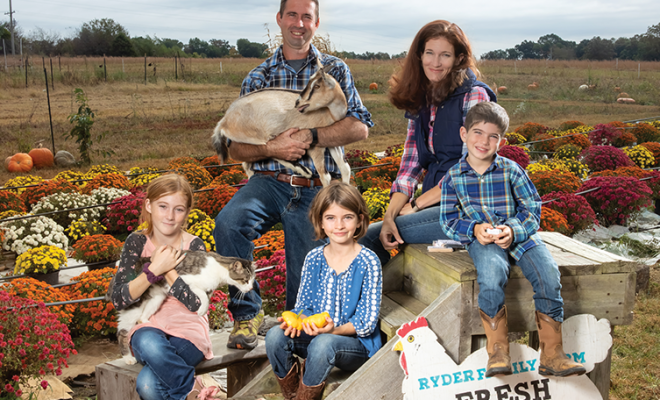 Nathan and Talina Ryder are raising their three children, along with a variety of crops and animals, on a small farm in Golconda, Illinois