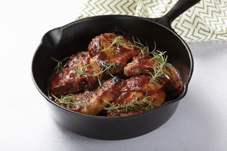 Oven-Barbecued Pork Loin Chops