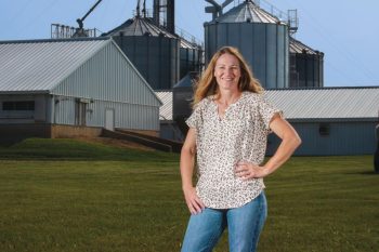 Cheryl Walsh raises pigs, cattle, corn, soybeans and hay on her fourth-generation family farm in Peoria County.