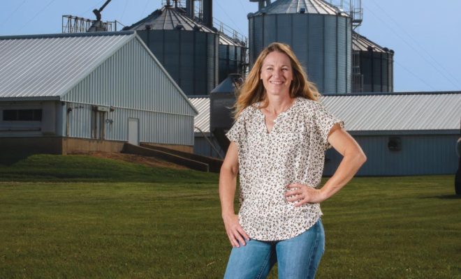 Cheryl Walsh raises pigs, cattle, corn, soybeans and hay on her fourth-generation family farm in Peoria County.