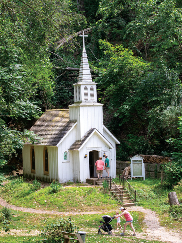 A historic church at Heritage Canyon