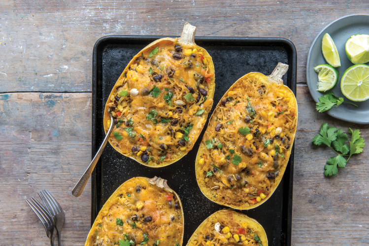 Southwestern Stuffed Spaghetti Squash
