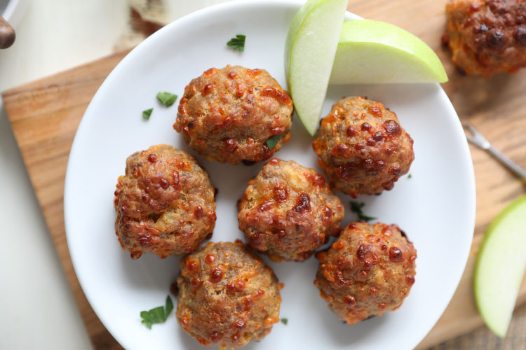 Apple Sausage Balls
