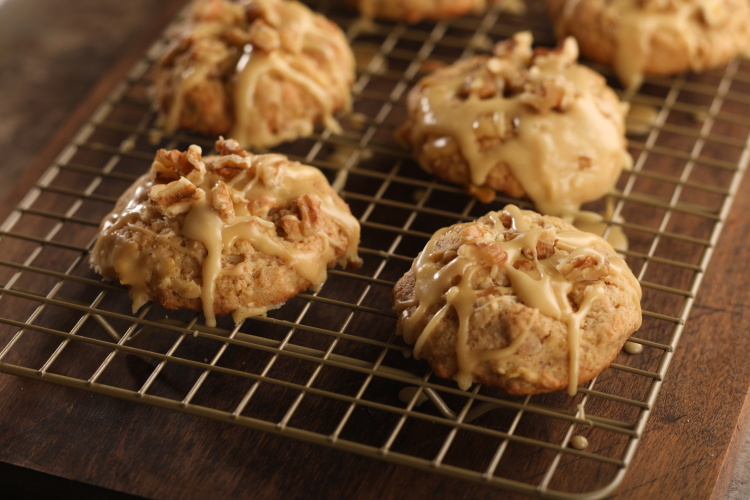 Sorghum Apple Walnut Cookies