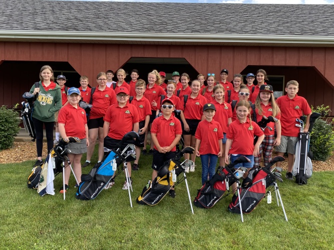 Camp group at Country Hills Golf Course