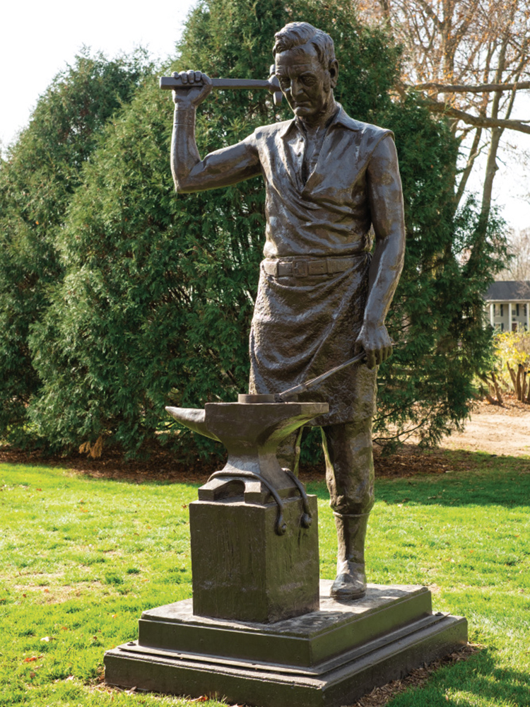 Statue at John Deere Home and Historic Site