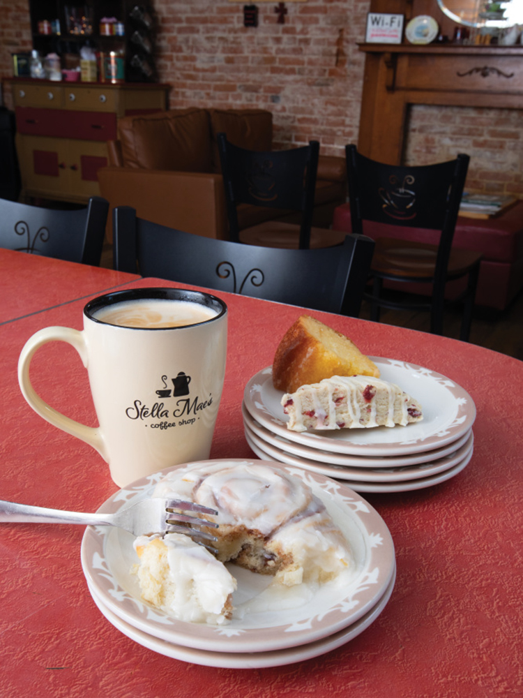 Coffee and pastries from Stella Mae's