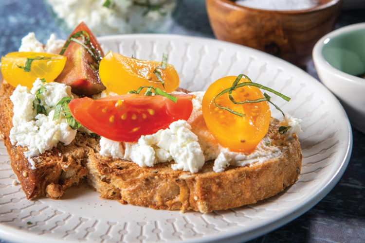 Tomato Basil Tartine