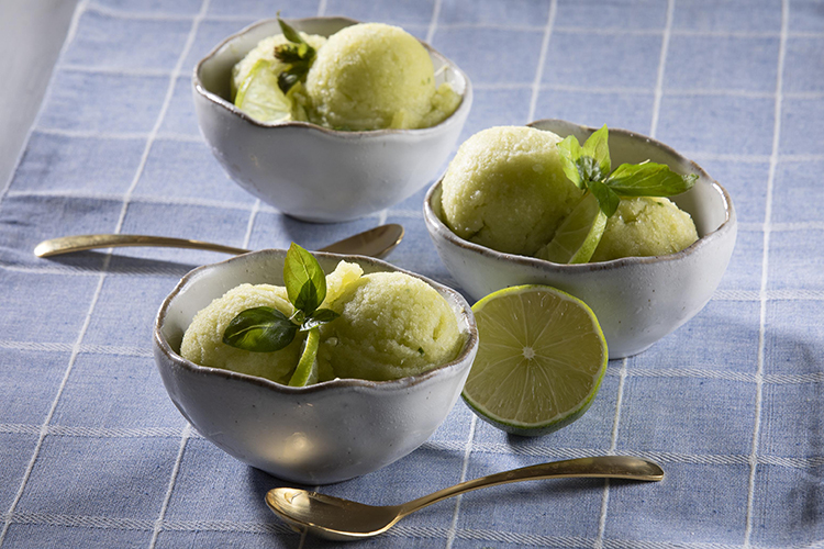 Cucumber-Sweet Basil Sorbet
