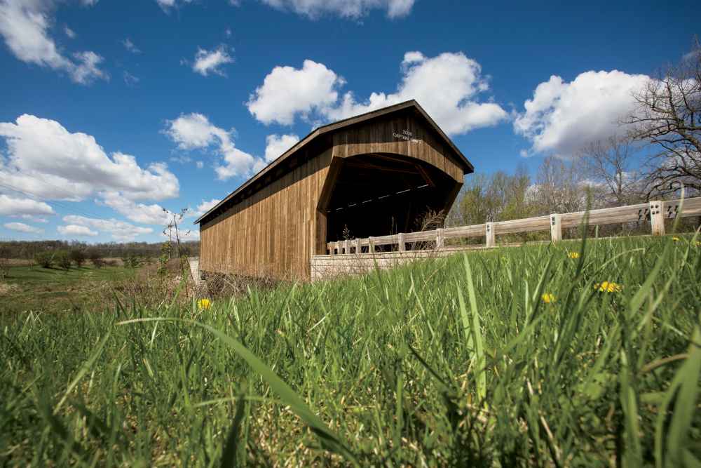  Captain Swift Covered Bridge in Princeton, Illinois.