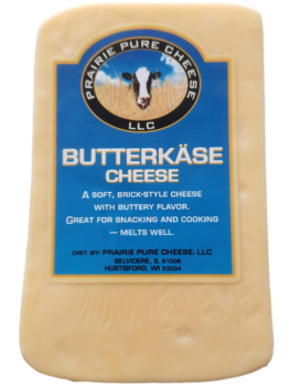 Prairie Pure Cheese packaged Butterkase cheese