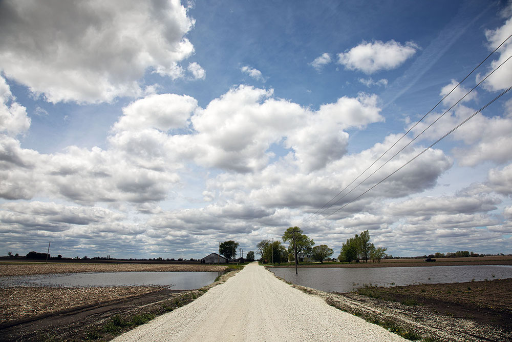 Flooding on a farm