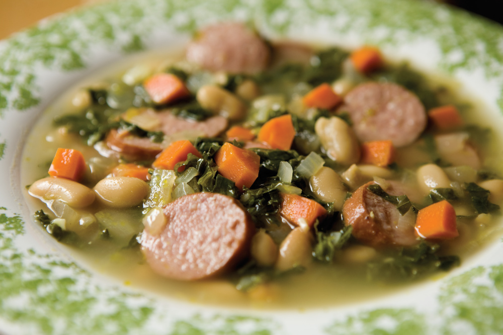 Kielbasa and Kale winter soup recipe