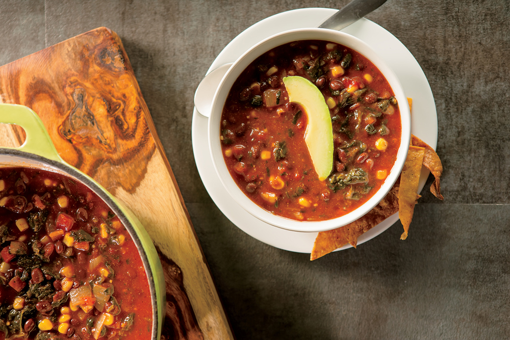 Black Bean Tortilla winter Soup recipe