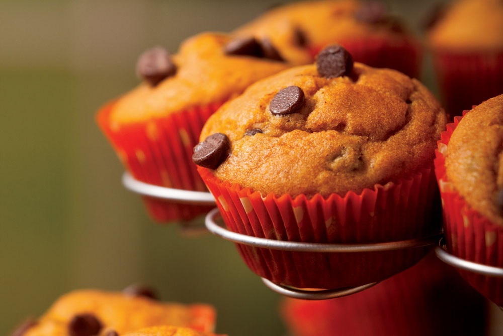 Pumpkin Chocolate Chip Muffins