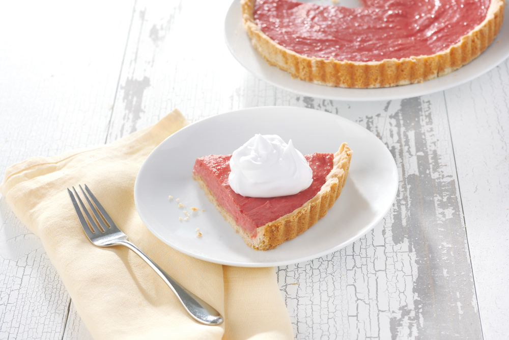 Rhubarb Tart with Pecan-Shortbread Crust