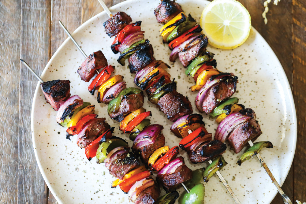 Greek Steak Kebabs