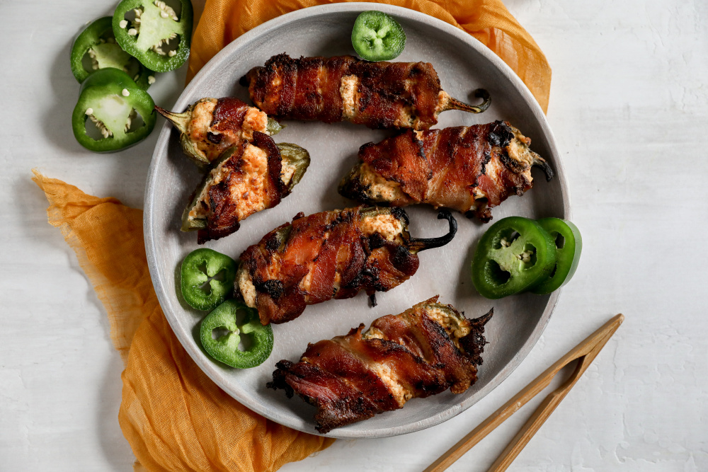 Bacon-Wrapped Stuffed Jalapenos