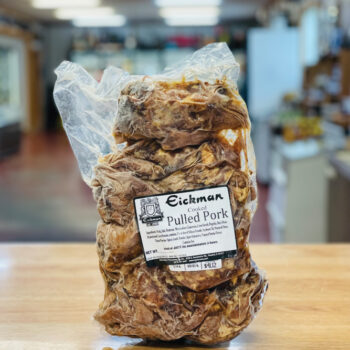 Pulled pork in Eickman's packaging