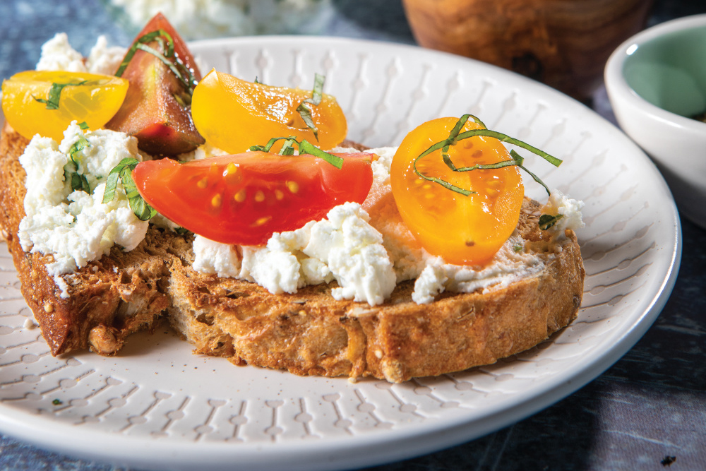Tomato Basil Tartine