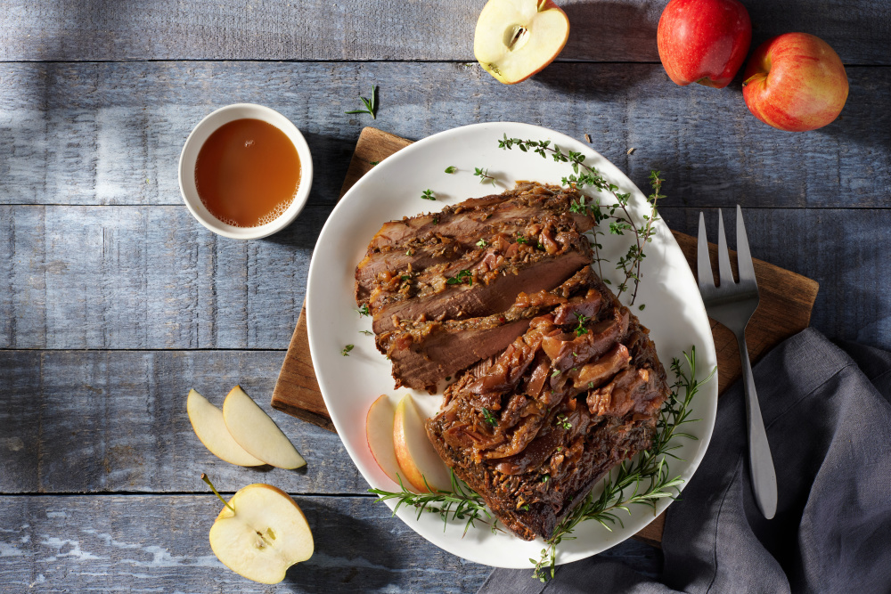 Apple Cider Braised Brisket
