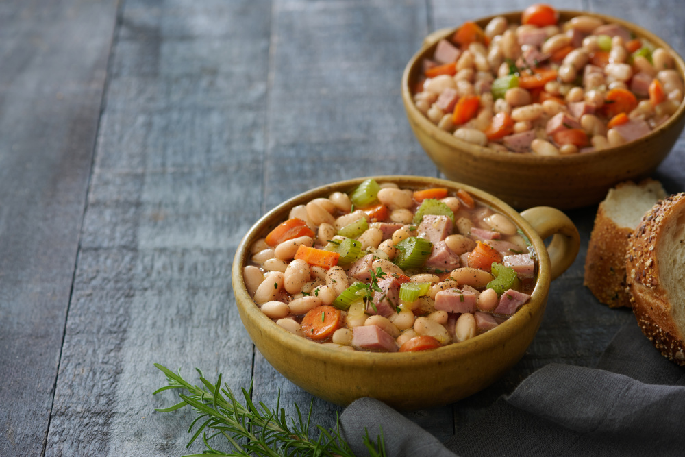 Quick Ham and White Bean Soup