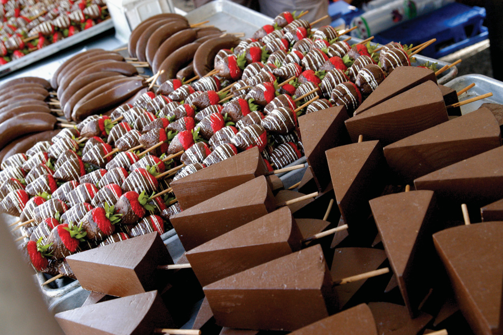 An array of chocolate treats