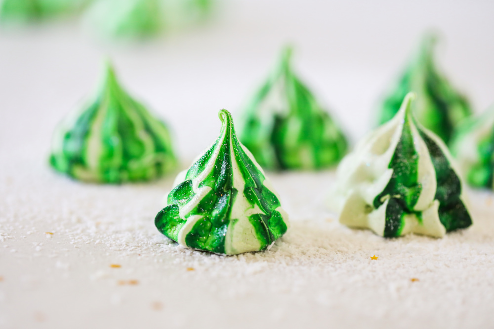 Meringue Christmas Trees