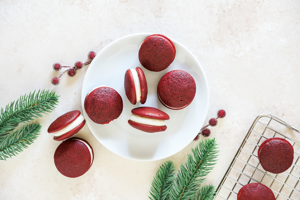 Red Velvet Whoopie Pies
