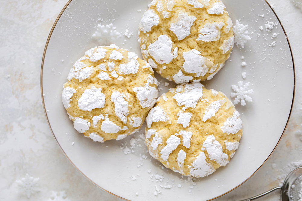 Lemon Crinkle Cookies
