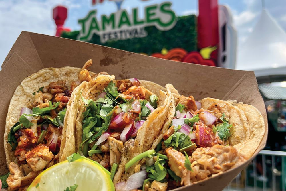 Food from Tacos y Tamales Festival