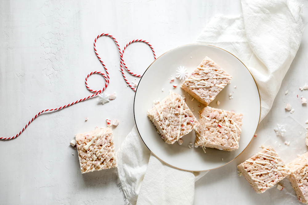 Peppermint Rice Crispy Treats