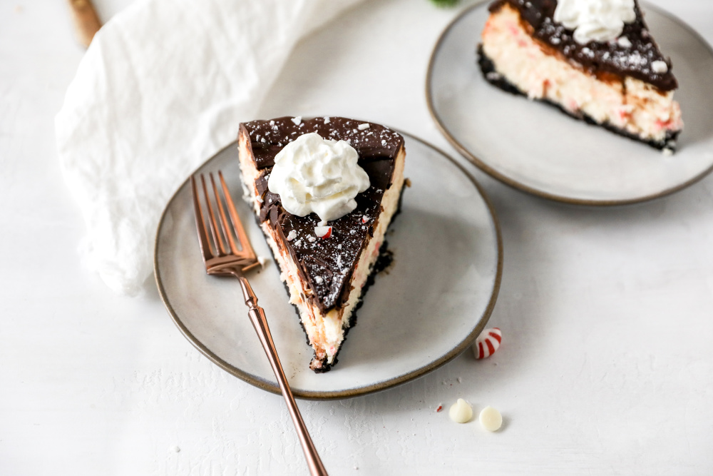 White Chocolate Peppermint Cheesecake