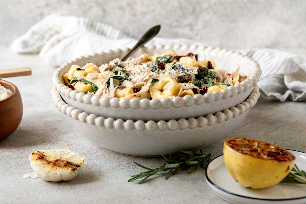 Spinach and Sun-Dried Tomato Tortellini