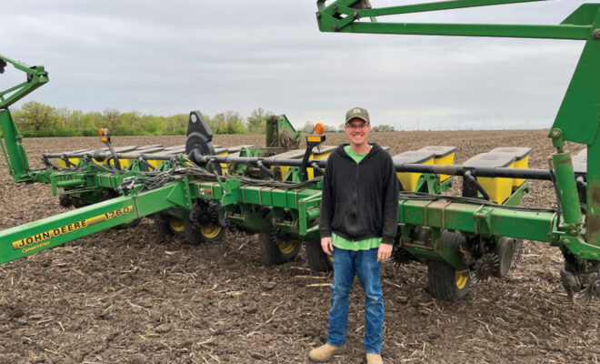 Grundy County farmer Michael Bernhard