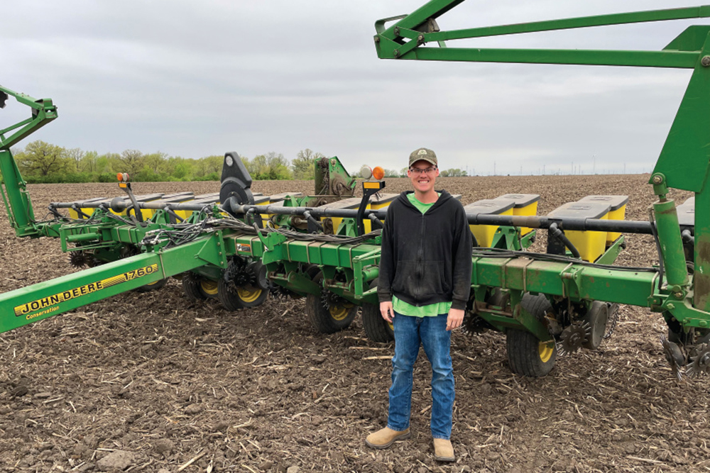 Grundy County farmer Michael Bernhard