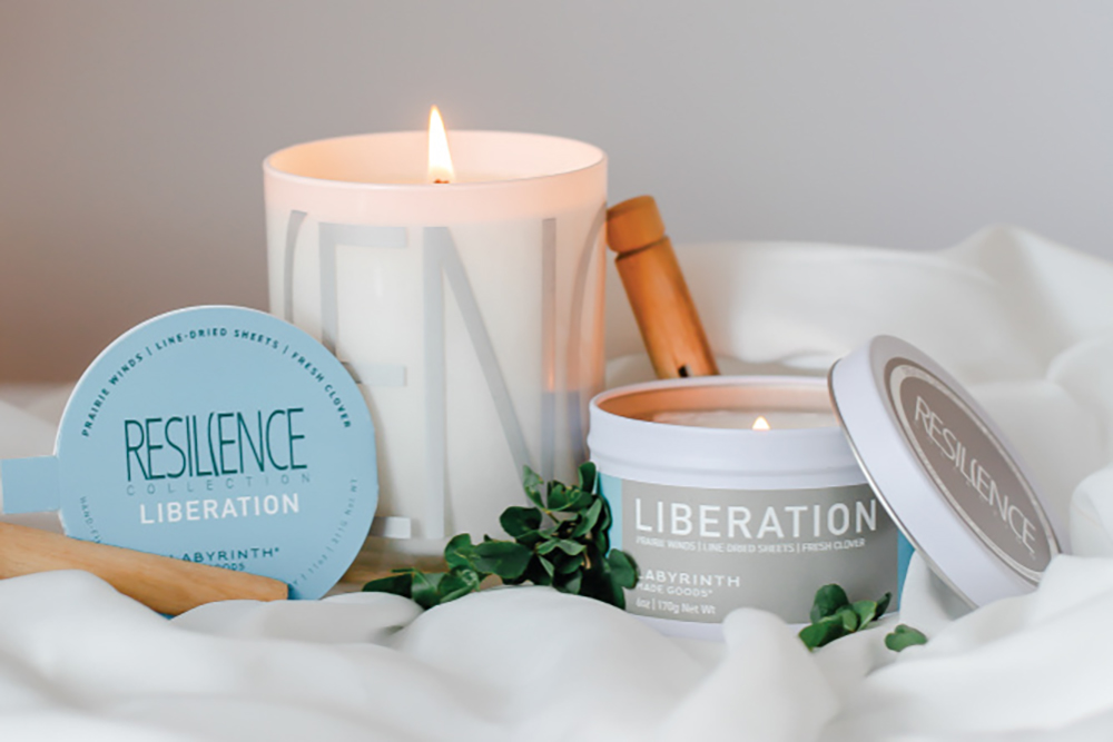 Candles made by Labyrinth Made Goods